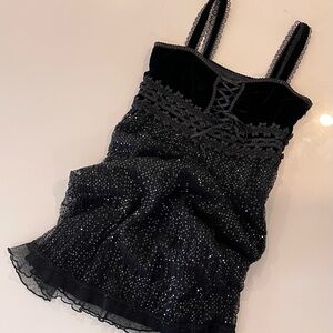 Cynthia Steffe Black Dress with Sparkle Accents